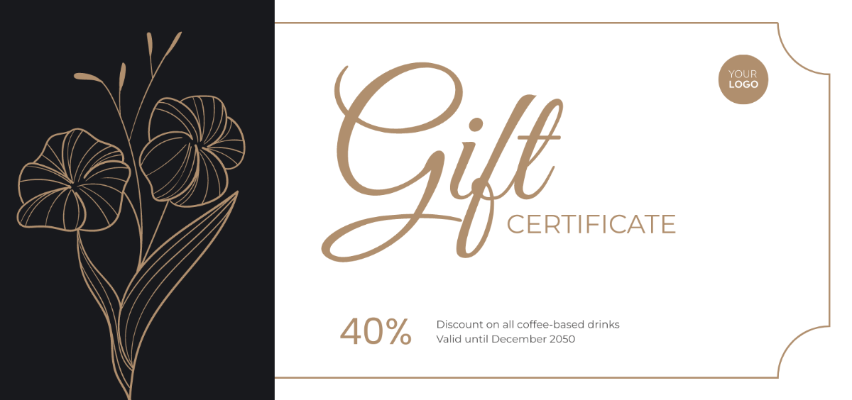 Editable Gift Certificate Template