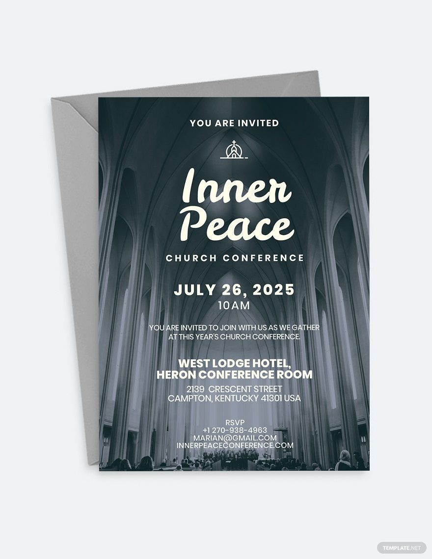 Church Conference Invitation Template