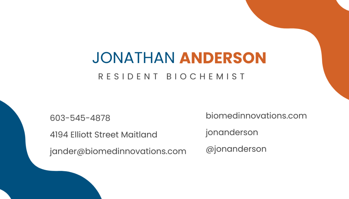 Free Healthcare Business Card Template