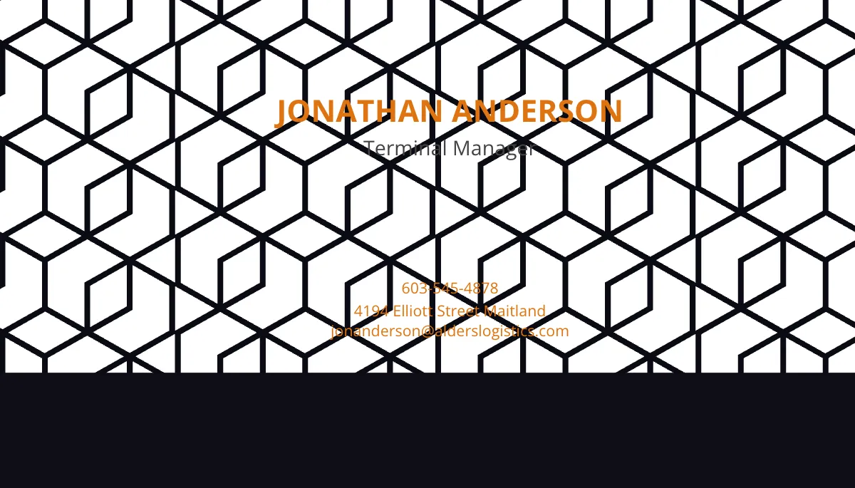 Free Logistics Company Business Card Template to Edit Online