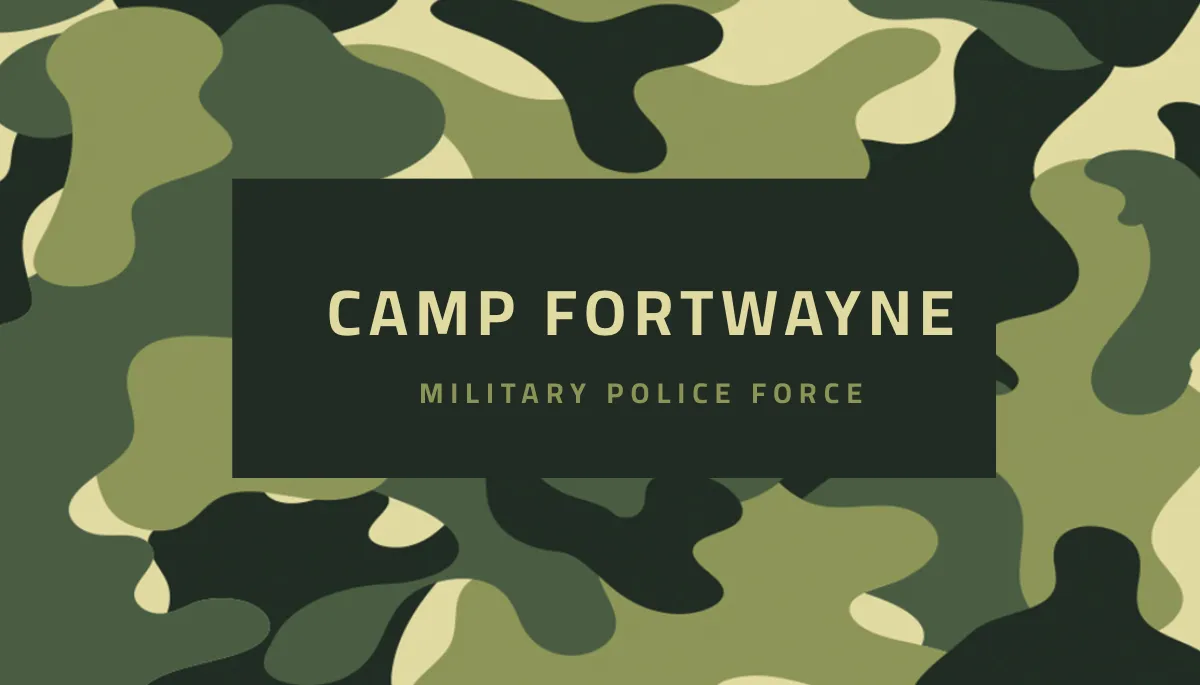 Free Military Business Card Template to Edit Online