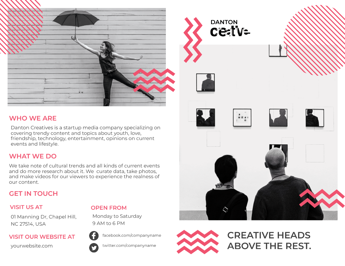 Creative Recruitment Bi-Fold Brochure Template