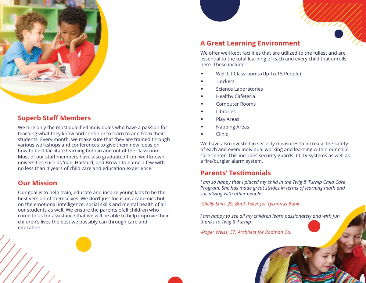 Free Twig & Turnip Bi-Fold Brochure Template to Edit Online