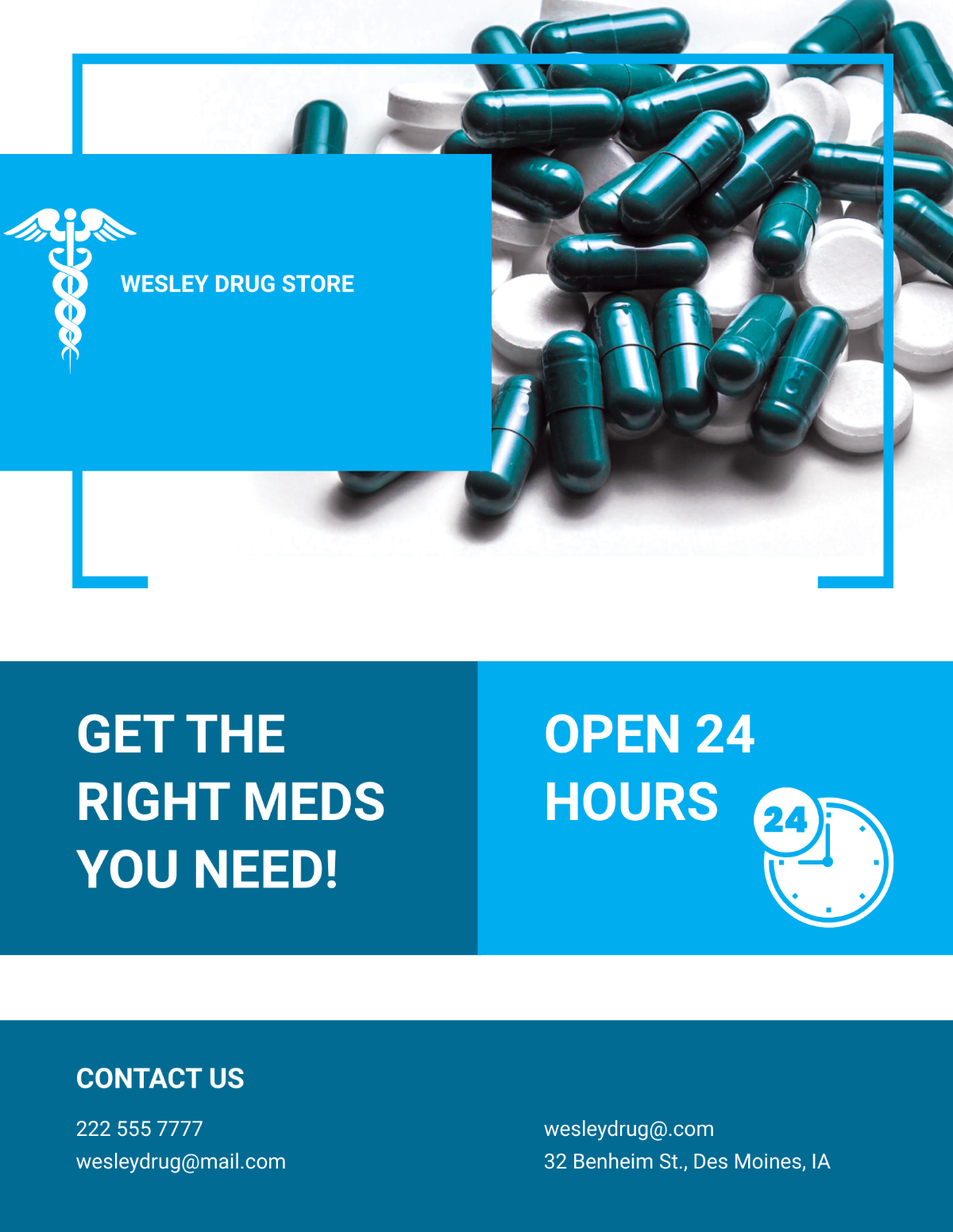 Pharmacy and Drug Store Flyer