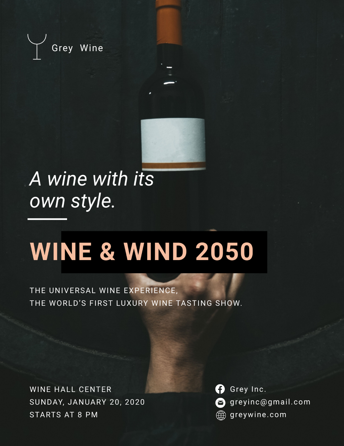 Free Wine Flyer Templates, Editable and Printable