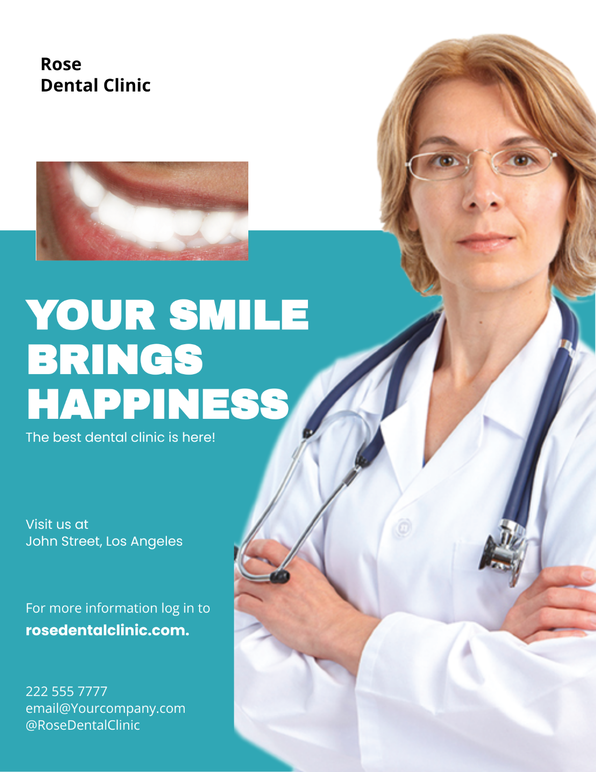 Editable Dental Care Flyer Template