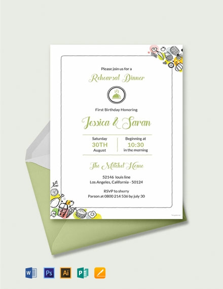 Dinner Party Invitations Free Download 3