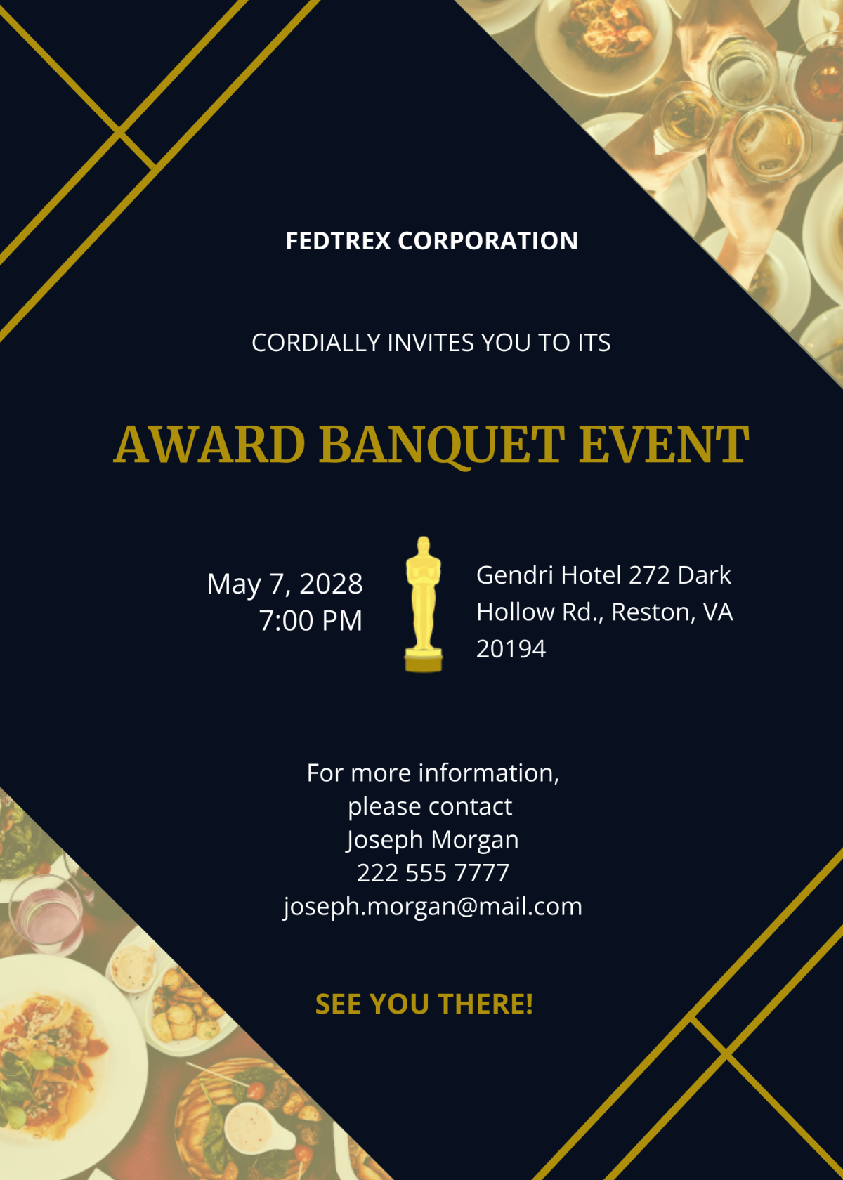 Award Banquet Invitation