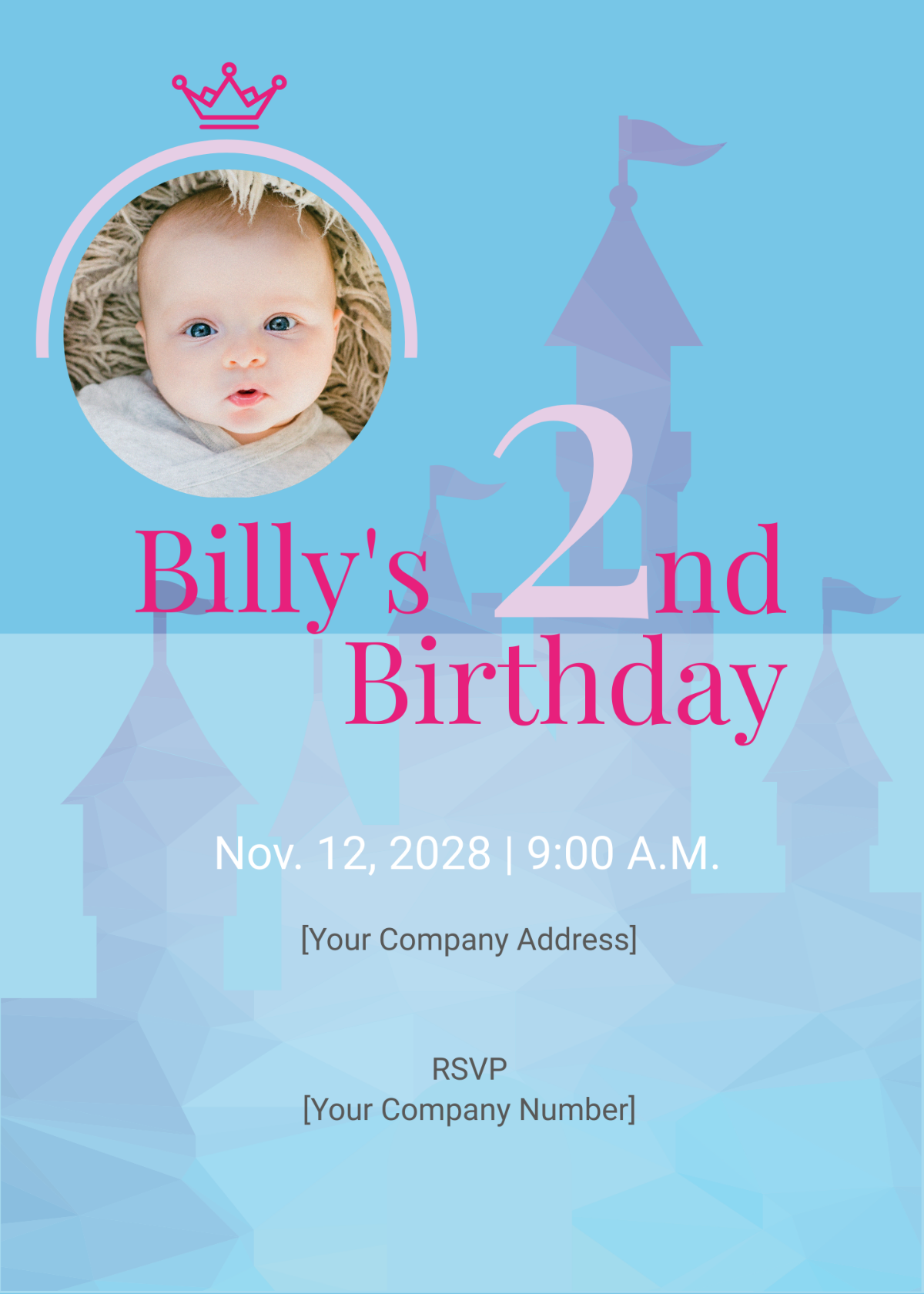 Disney Birthday Invitation