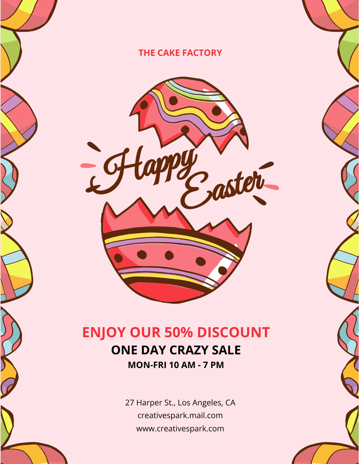 Easter Day Flyer Template - Edit Online & Download