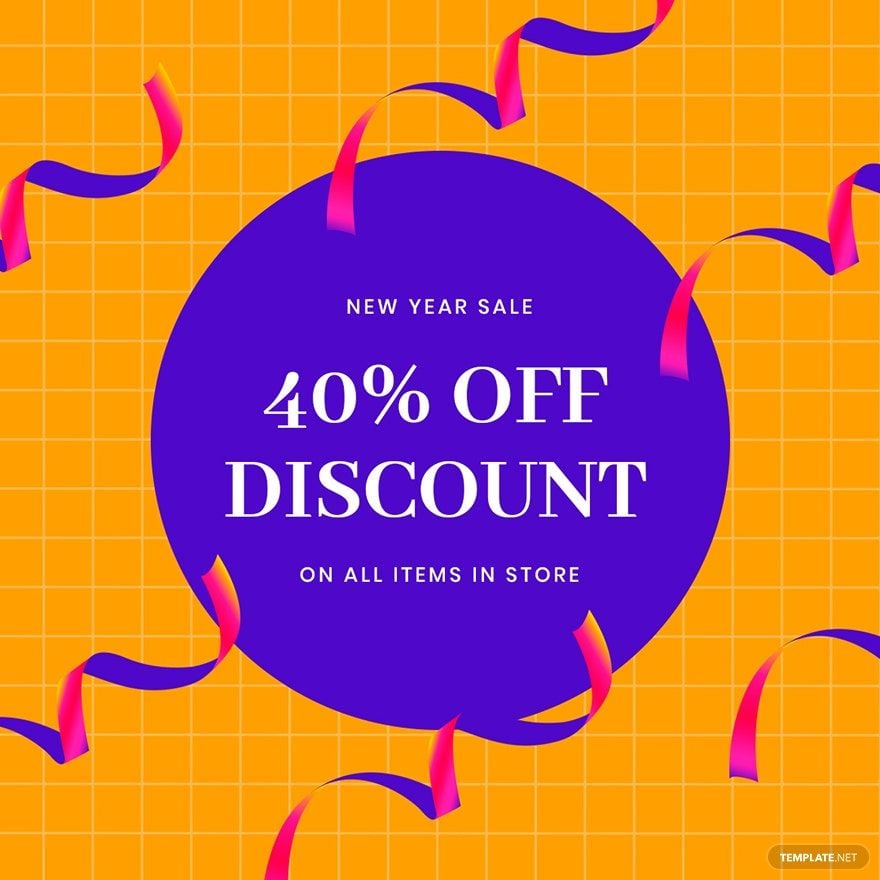 Holiday Discount Sale Instagram Post Template