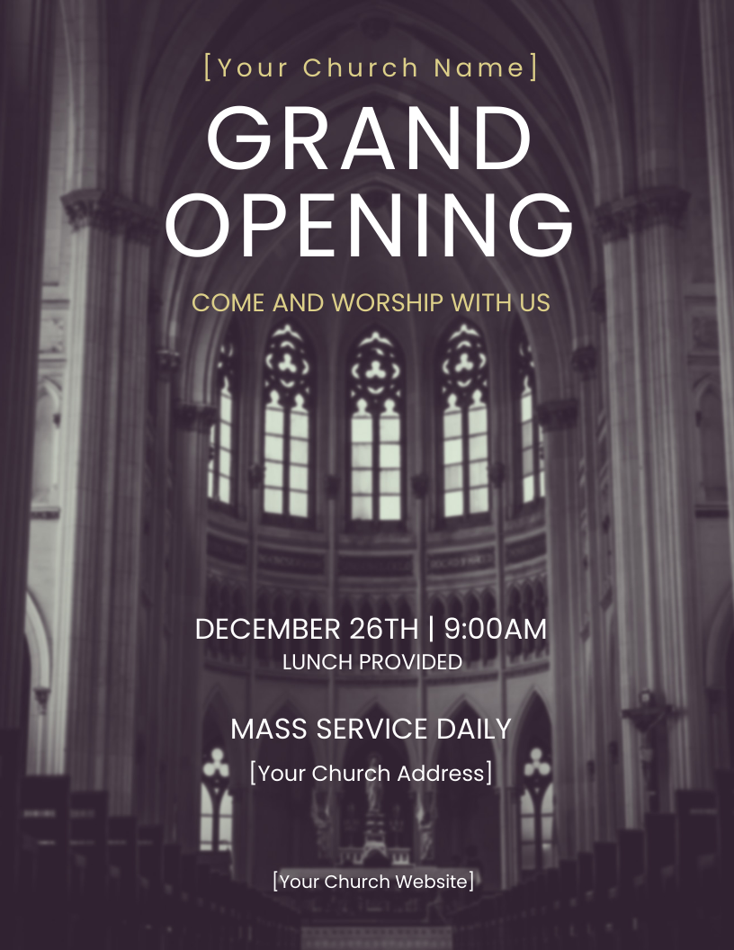 FREE Church Flyer Templates - Edit Online & Download | Template.net