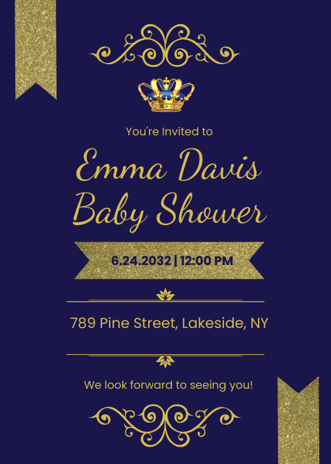 Royal Baby Shower Invitation