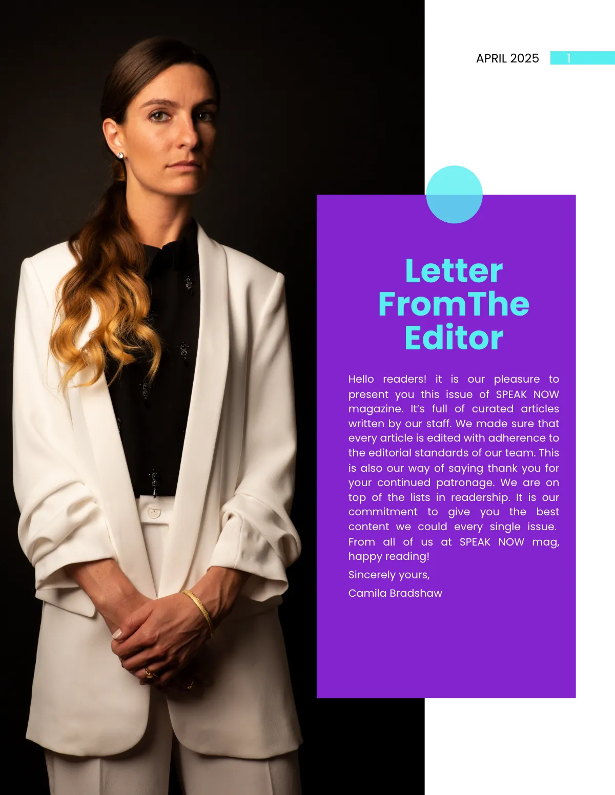 Free Creative Student Magazine Template to Edit Online