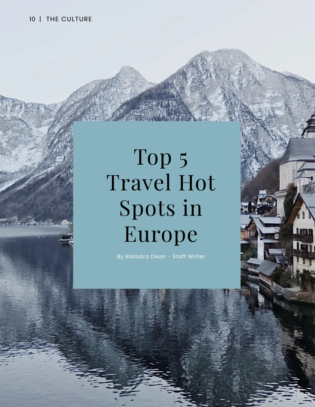 Free Culture Magazine Template to Edit Online