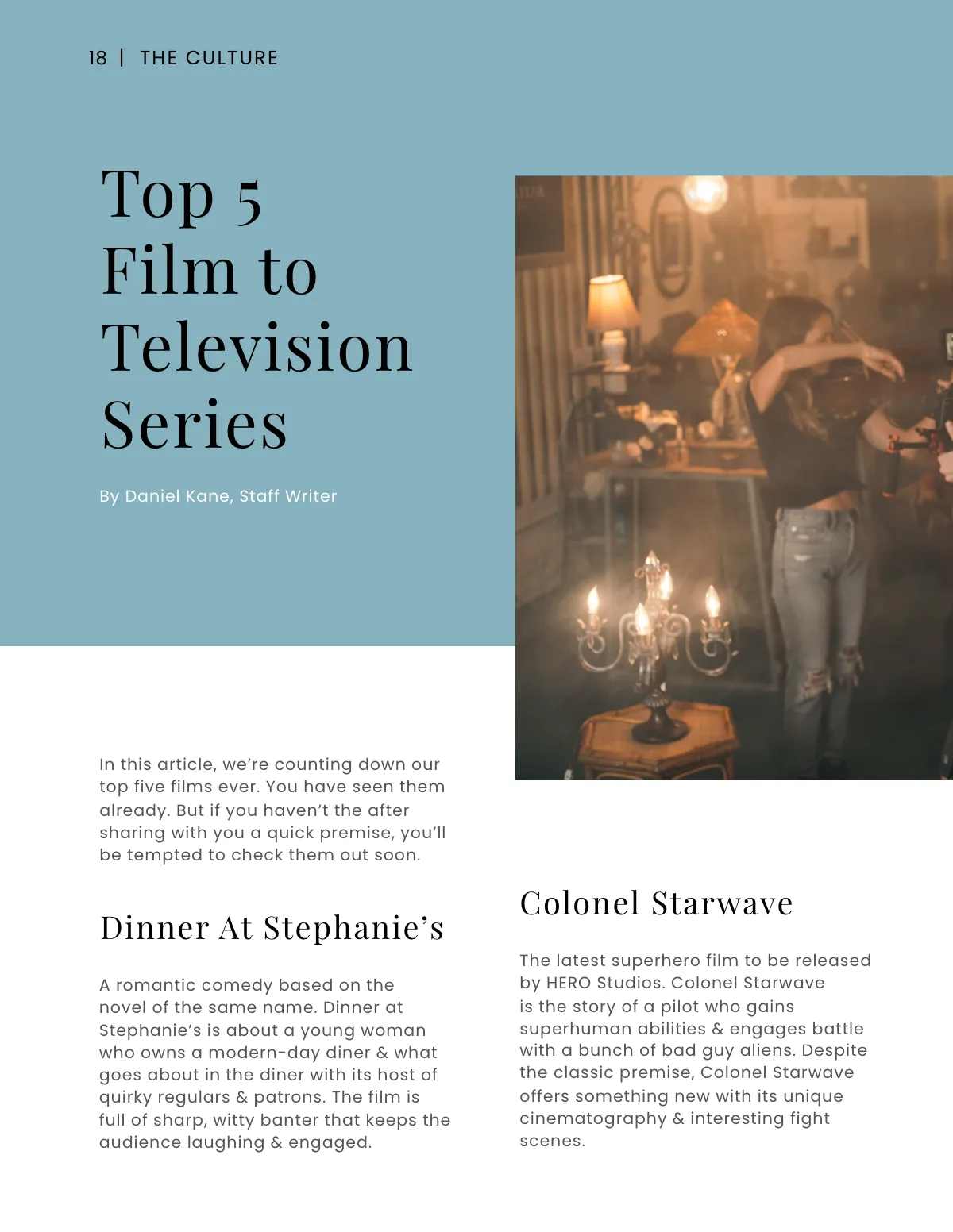 Free Culture Magazine Template to Edit Online