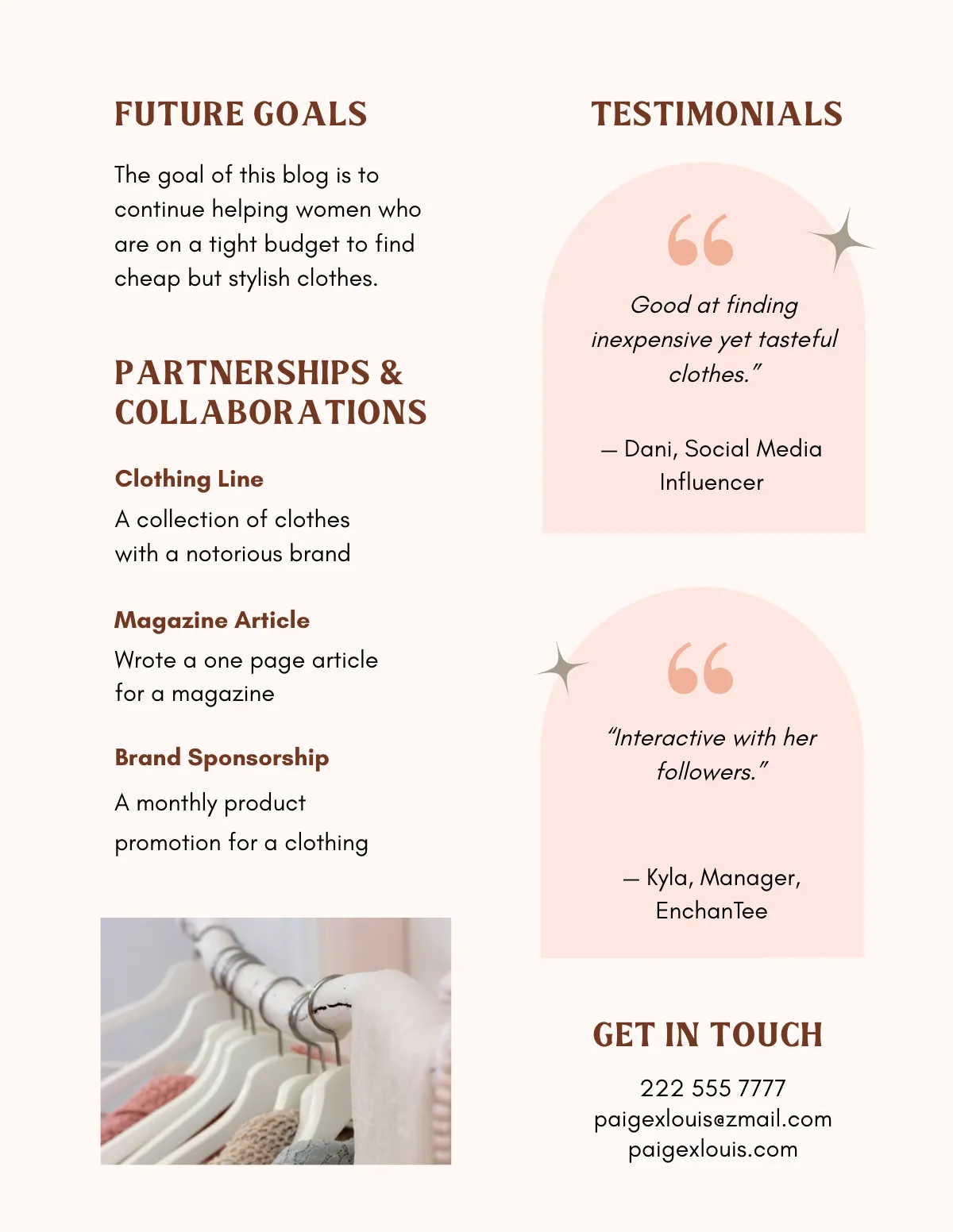 Free Fashion Medias Kit Template to Edit Online