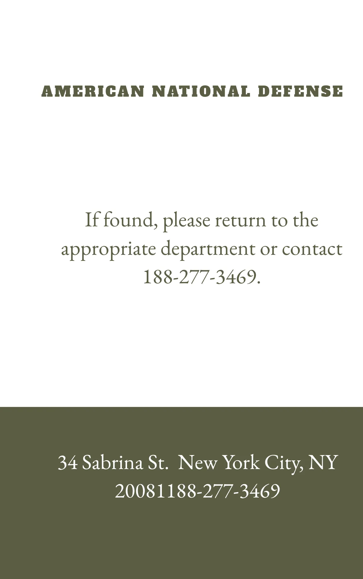 Free Military ID Card Template to Edit Online