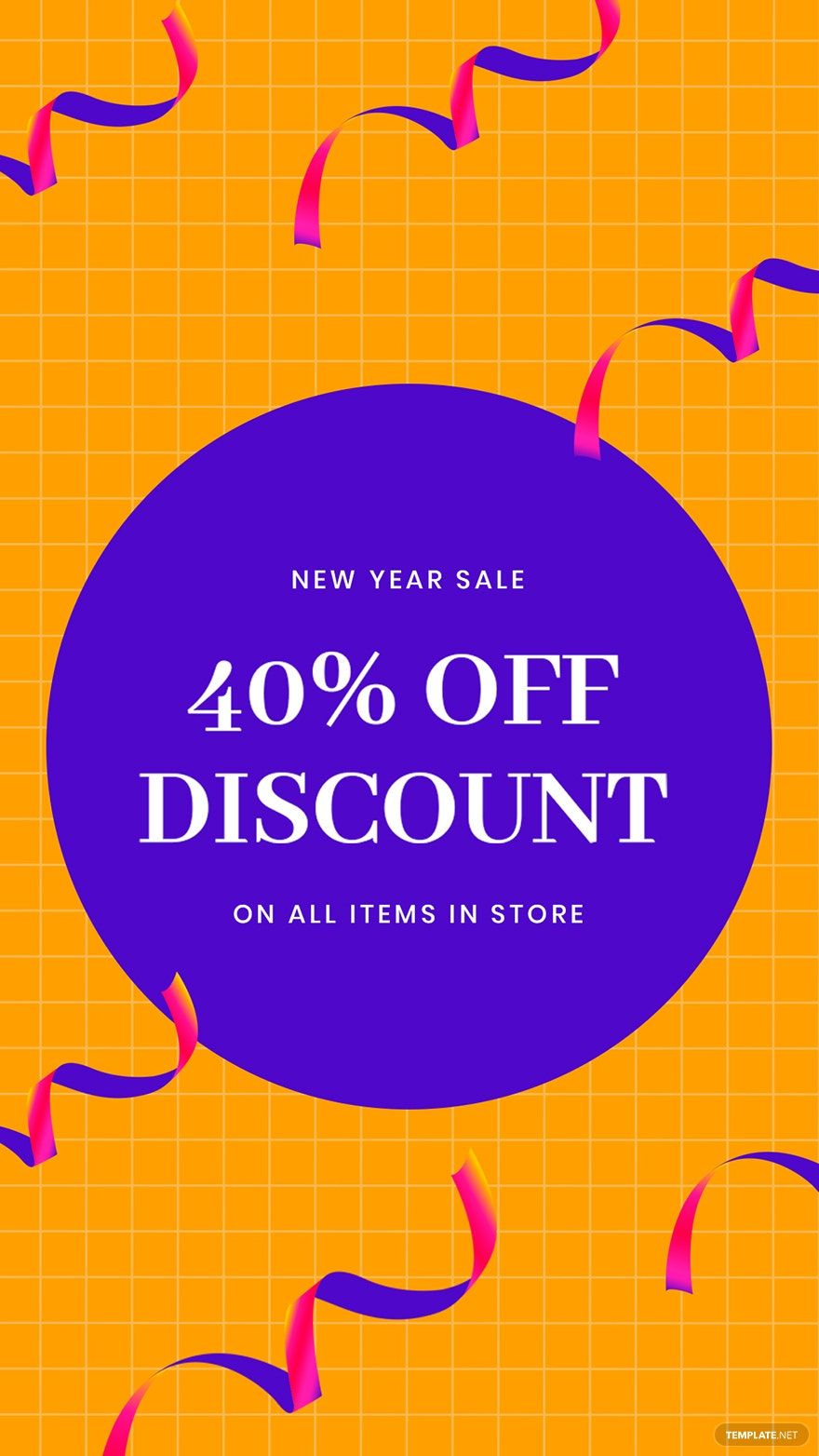 Holiday Discount Sale Whatsapp Image Template