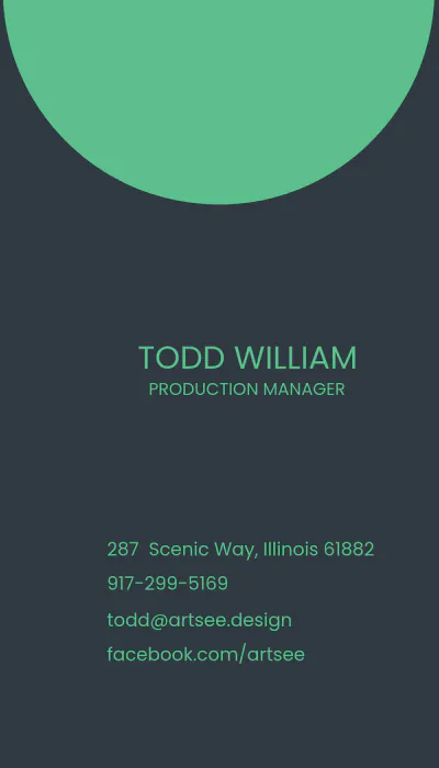 Free Diode Business Card Template to Edit Online