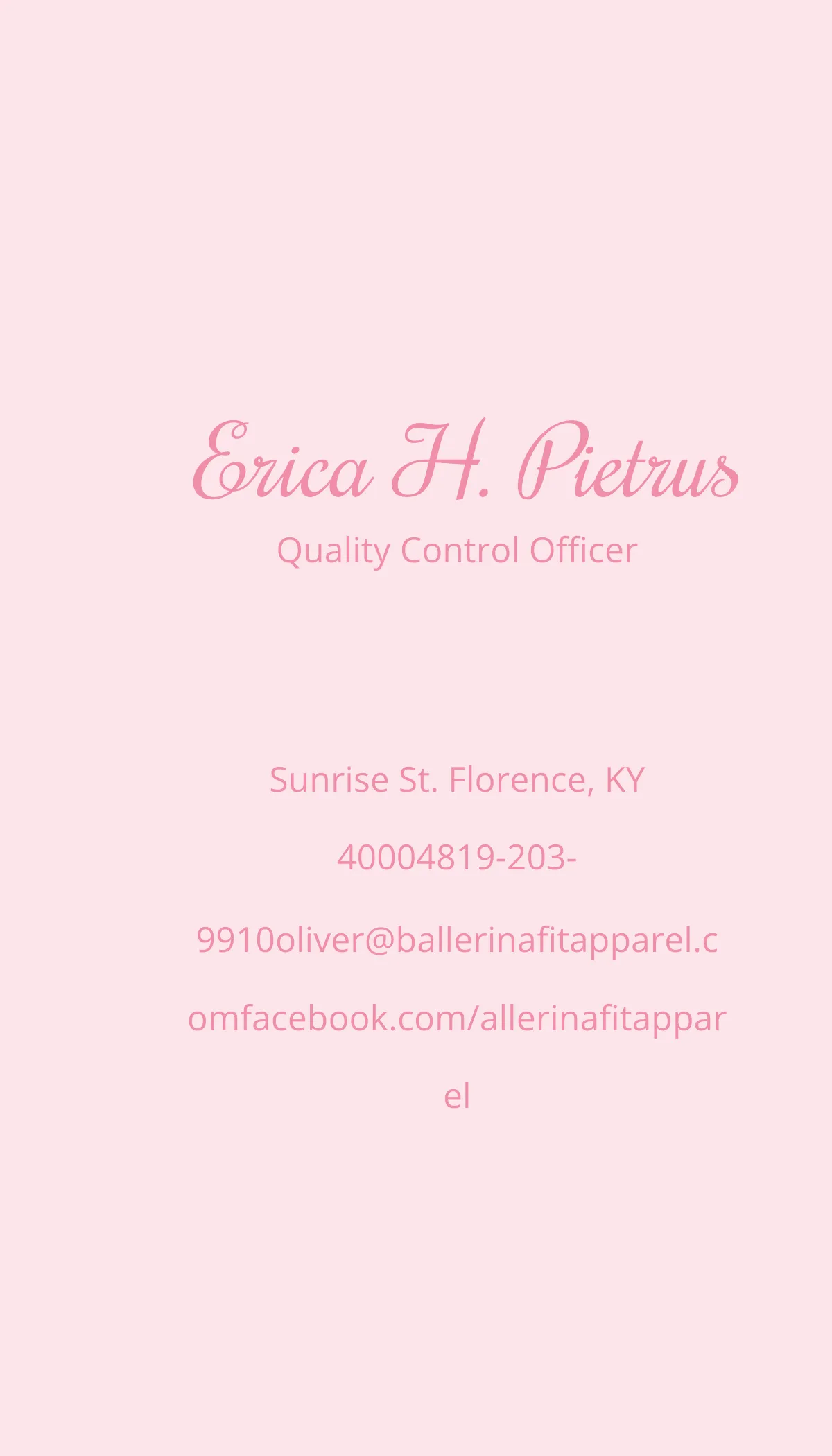Free Feminine Mini Business Card Template to Edit Online