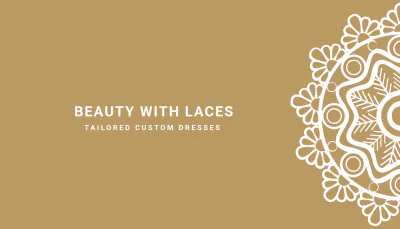 Free Floral Lace Vintage Business Card Template to Edit Online