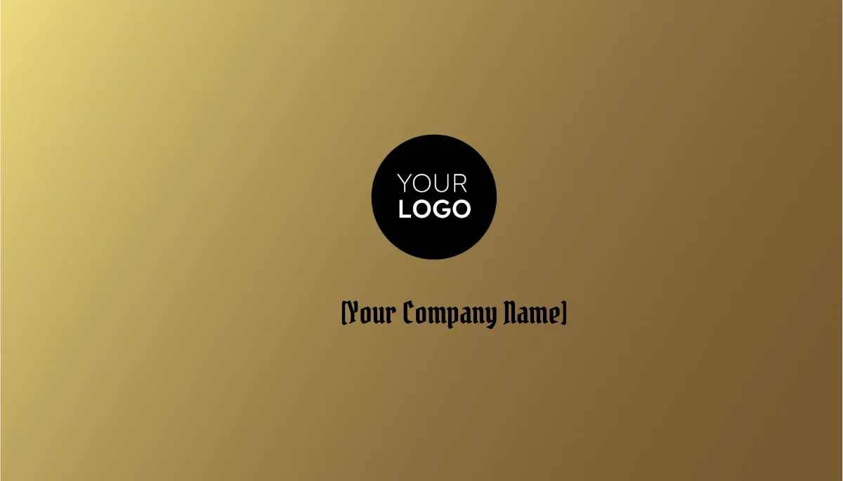 Free Gold Business Card Template to Edit Online