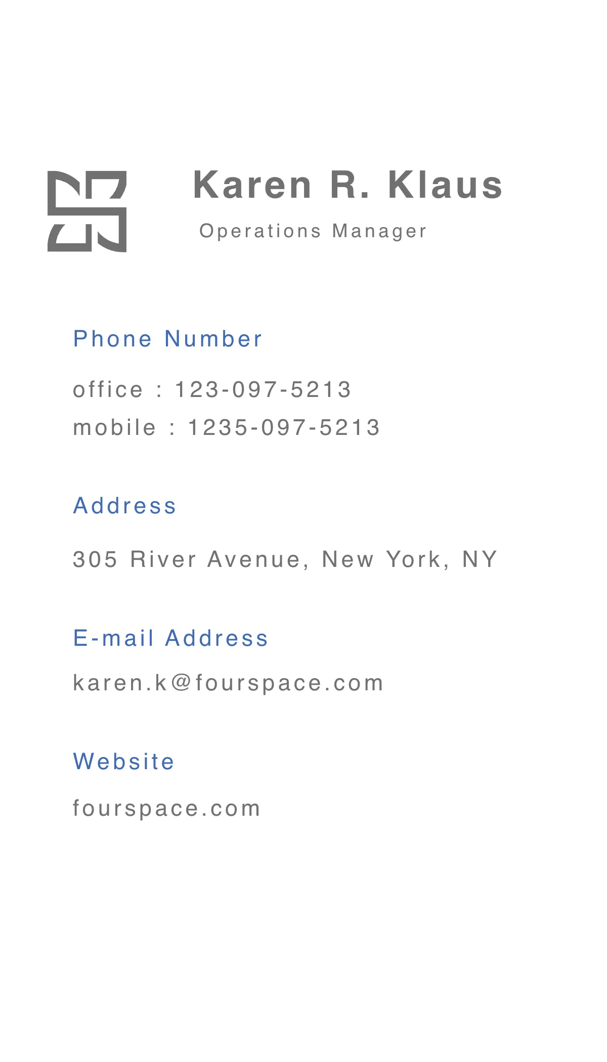 Free iPhone Business Card Template to Edit Online
