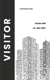 Visitor Access ID Card
