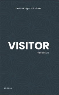 Visitor Pass ID Card