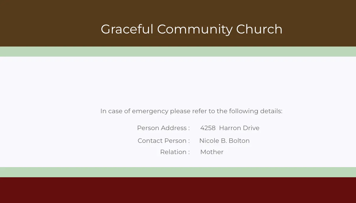 Free Clergy Church ID Card Template to Edit Online