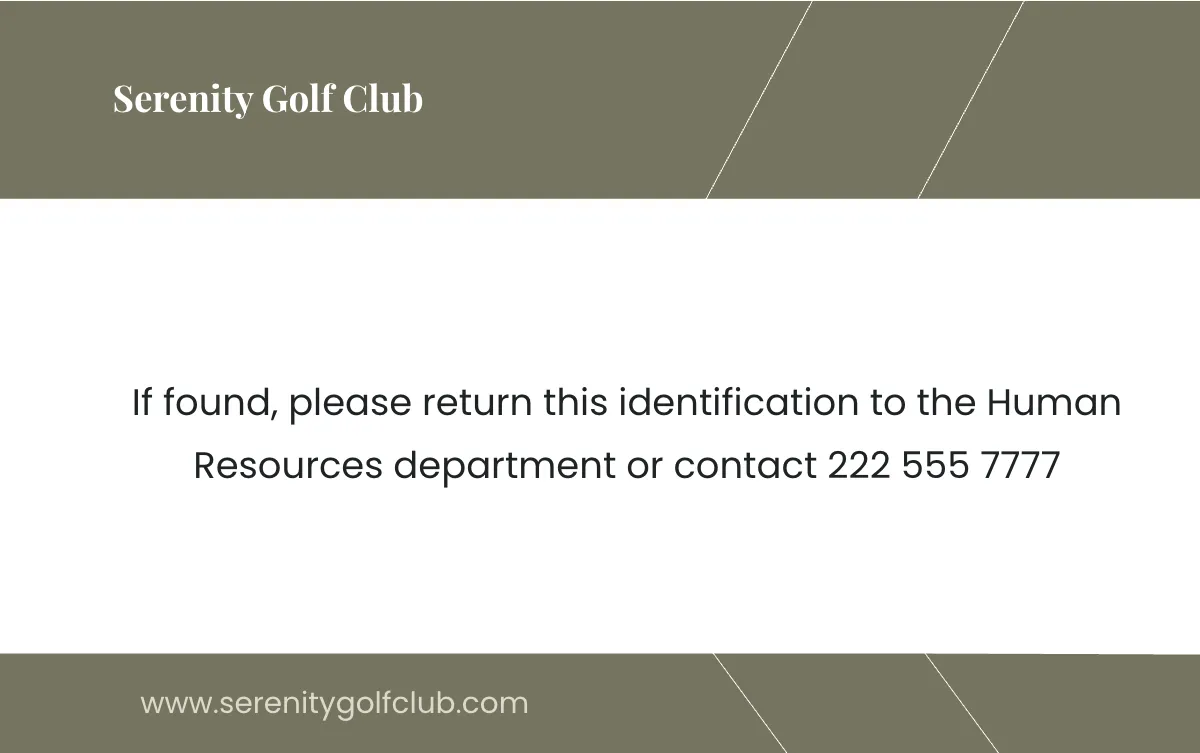 Free Club Membership ID Card Template to Edit Online