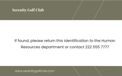 Free Club Membership ID Card Template to Edit Online