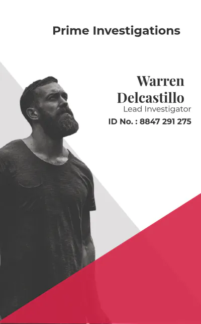Free Crime Investigation ID Card Template to Edit Online