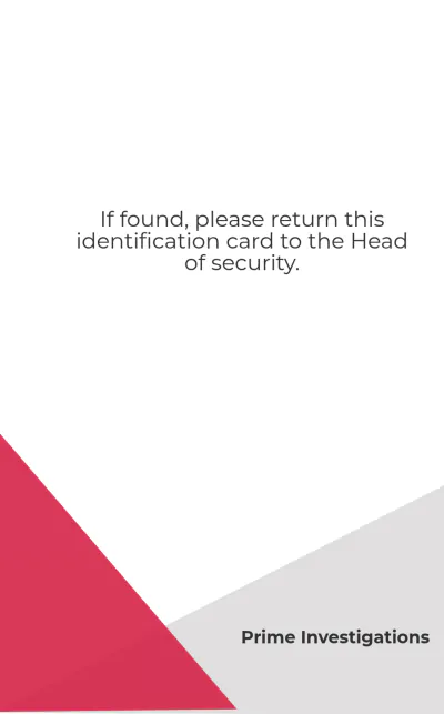 Free Crime Investigation ID Card Template to Edit Online