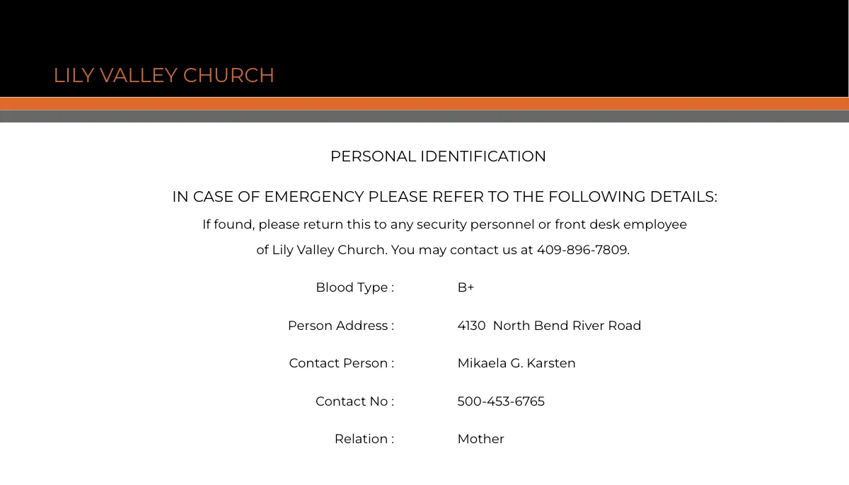Free Minister Church Card Template to Edit Online