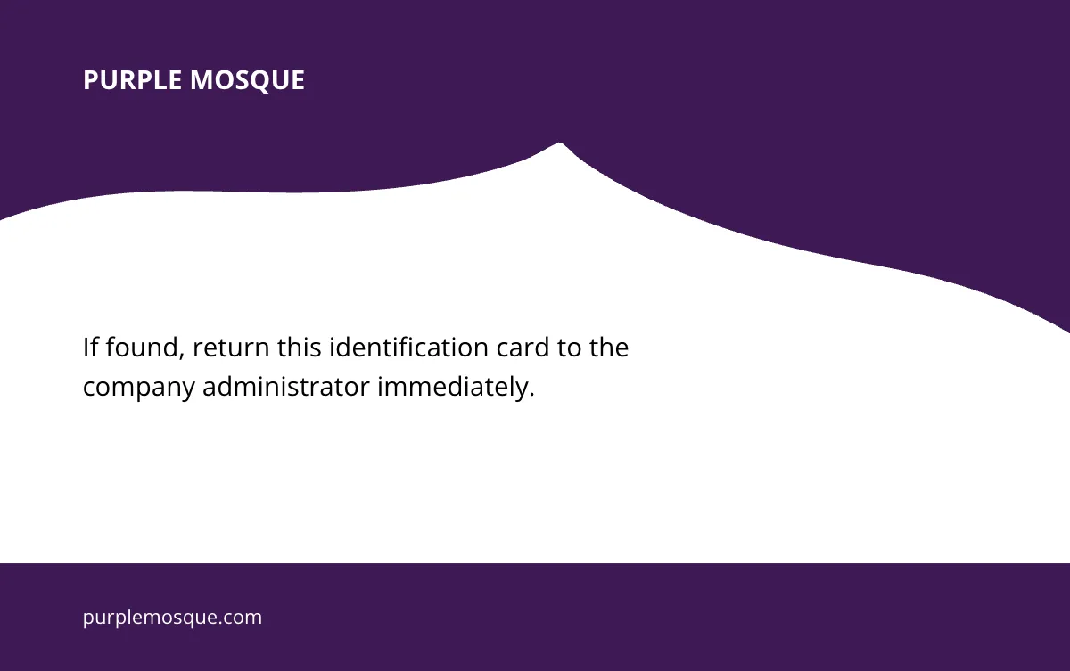 Free Mosque Membership ID Card Template to Edit Online