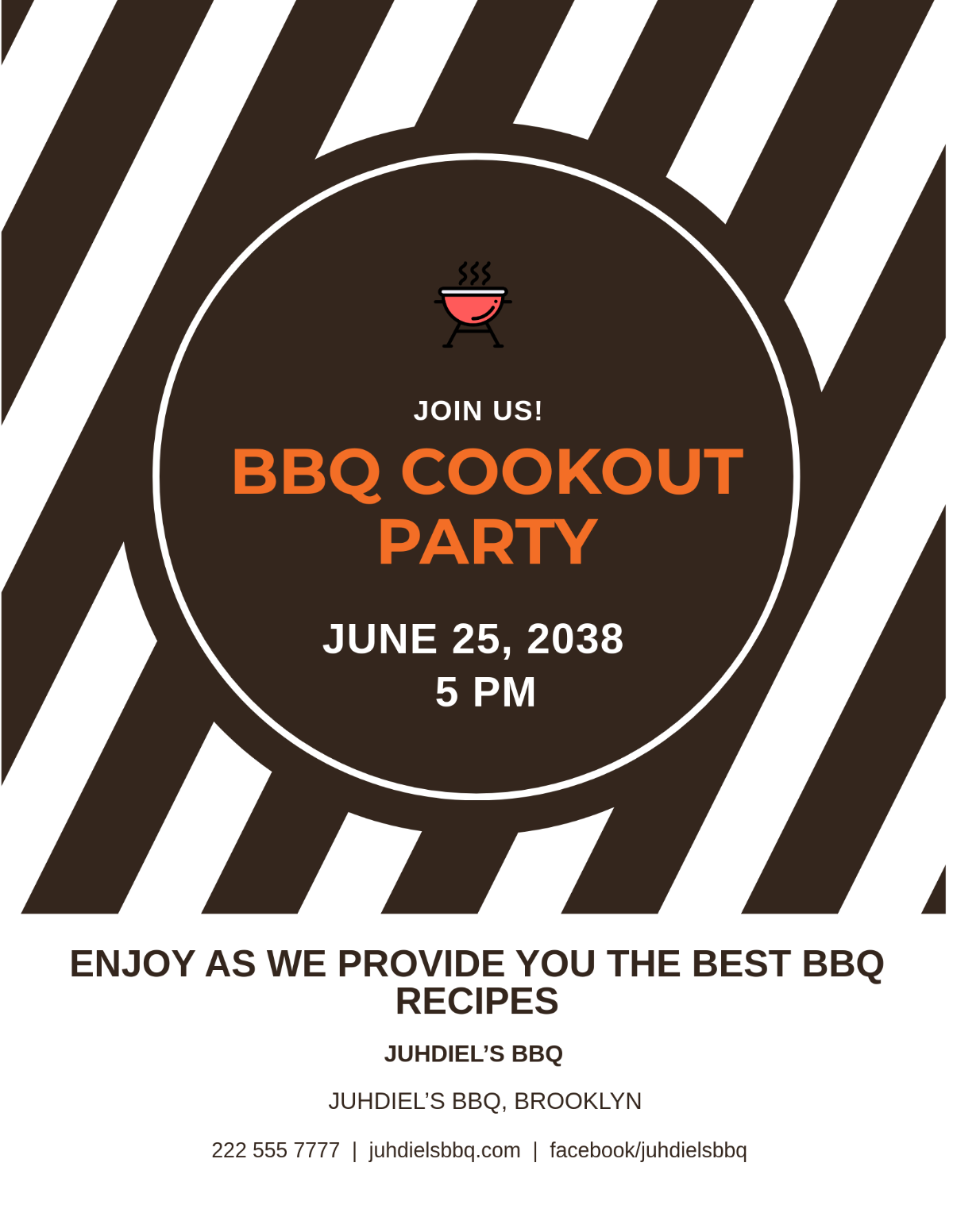 Bbq Cookout Party Flyer