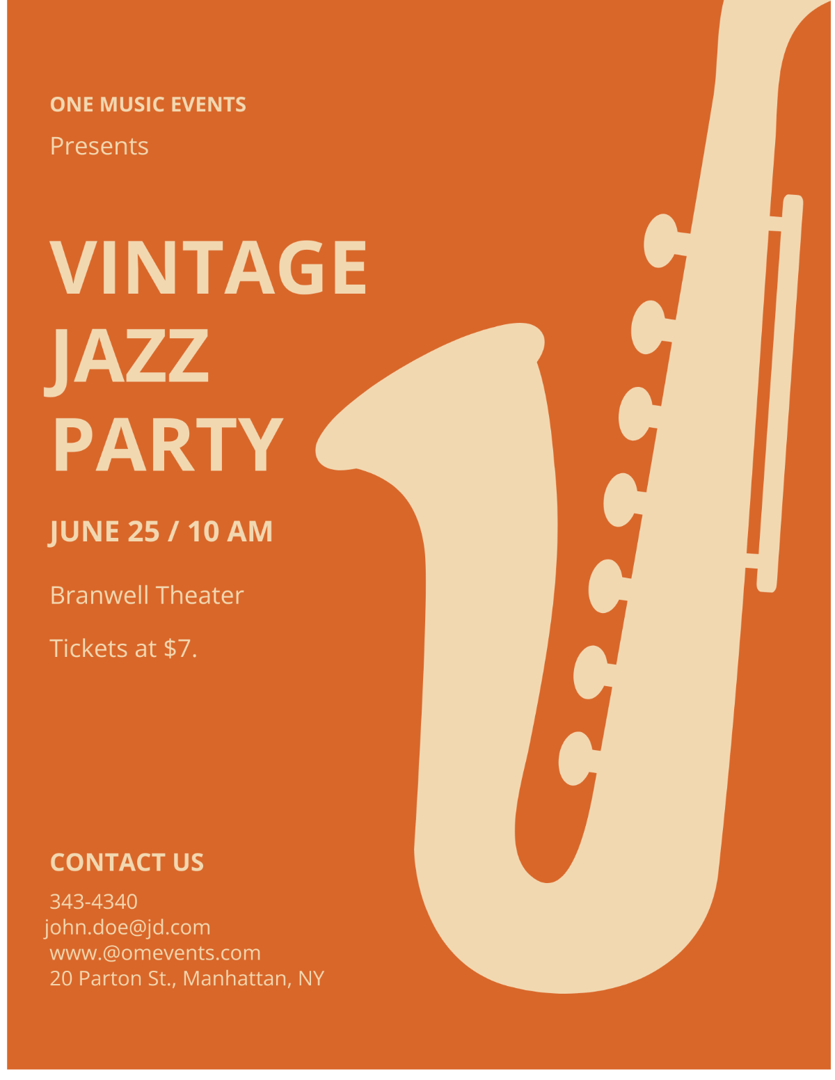 Vintage Party Flyer