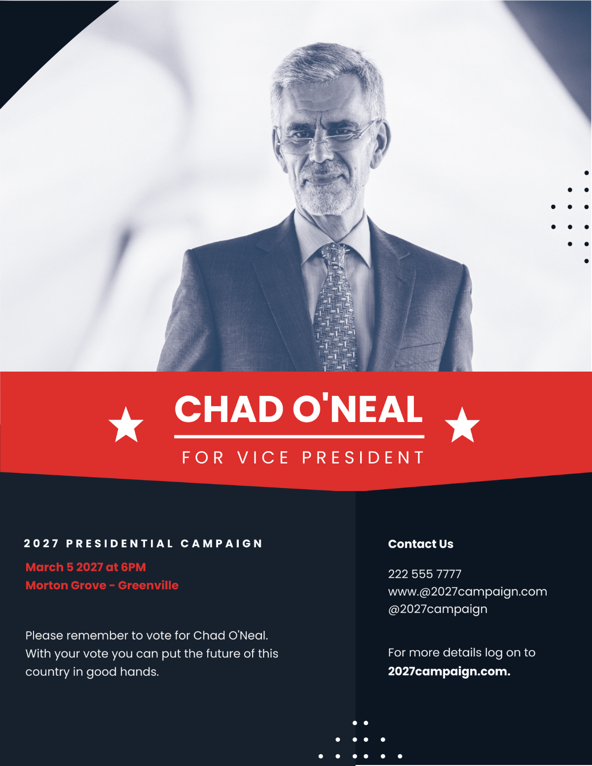 Voting Campaign Flyer Template - Edit Online & Download