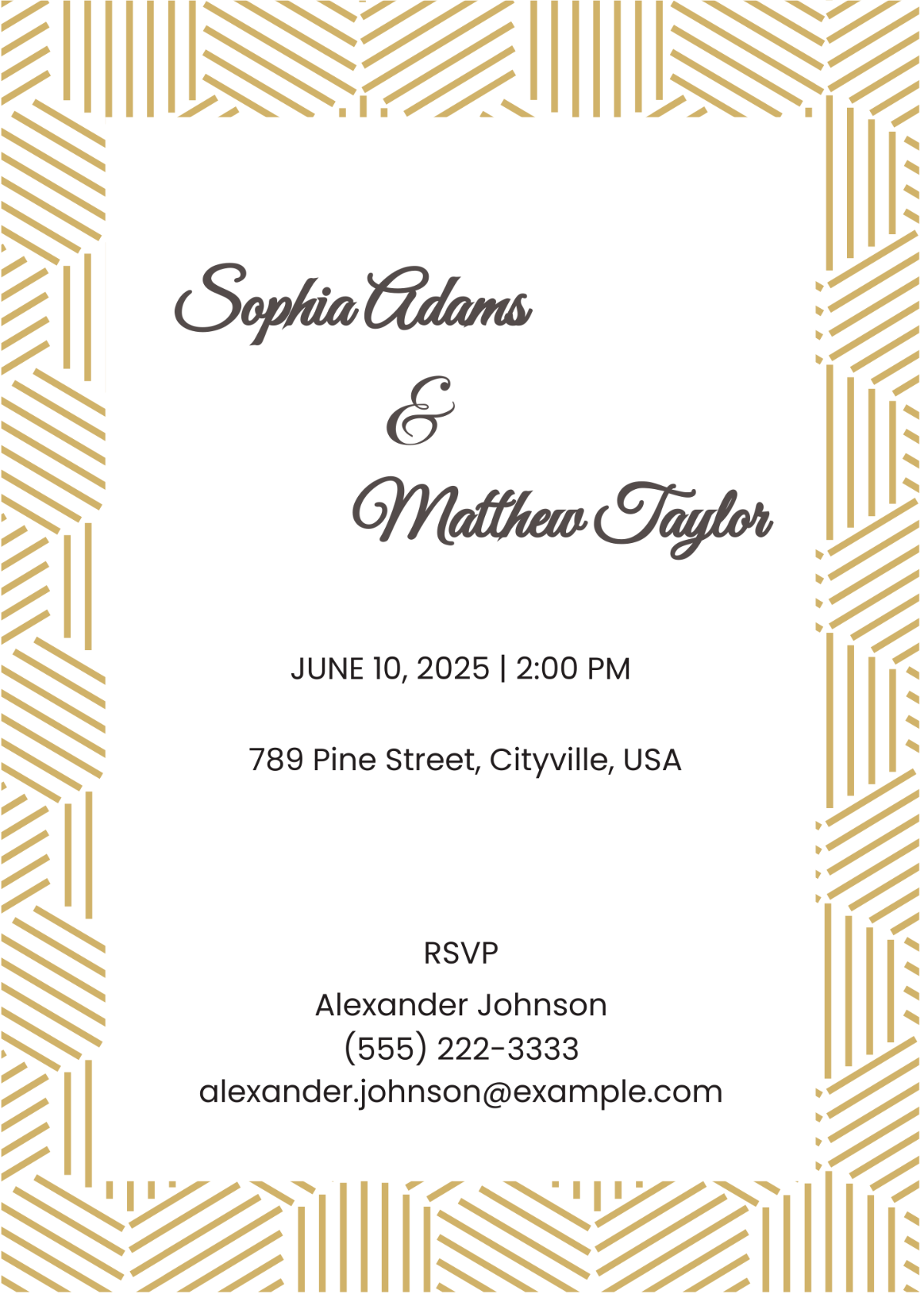 Skyler Wedding Invitation