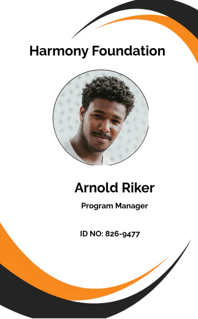 Free NGO ID Card Template to Edit Online