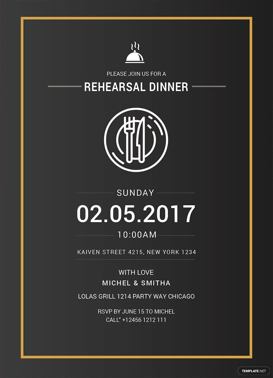 Team Dinner Invitation Template - Google Docs, Illustrator, Word, Apple