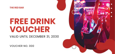 Free Bar Promotion Voucher Template to Edit Online