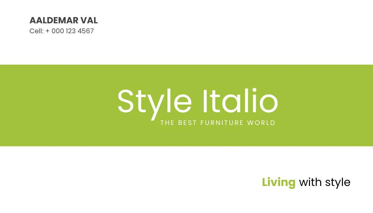 Free Furniture Store Business Card Template to Edit Online