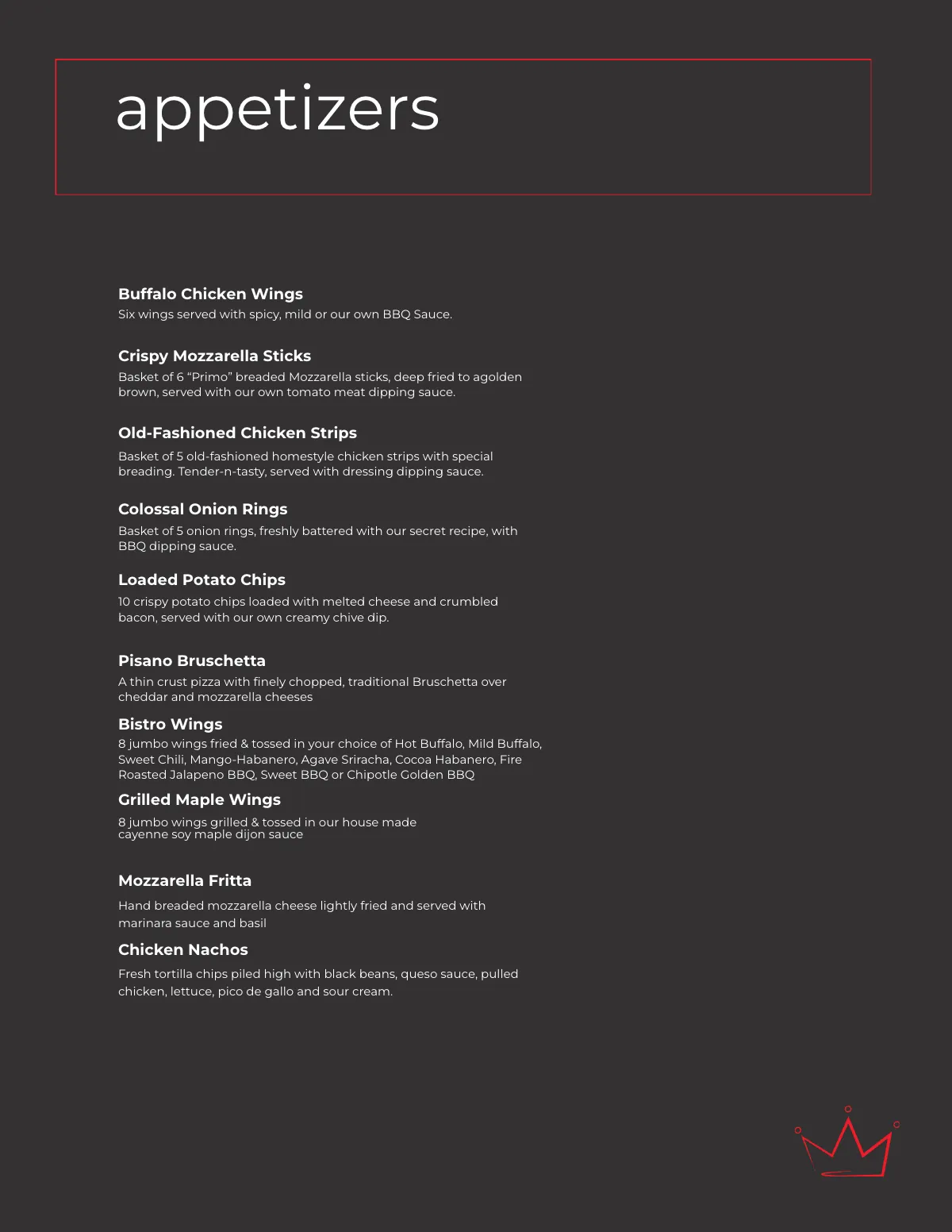 Free Bistro & Bar Menu Template to Edit Online