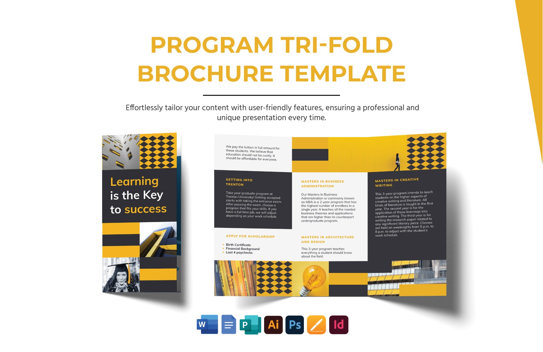 Program Tri-Fold Brochure Template