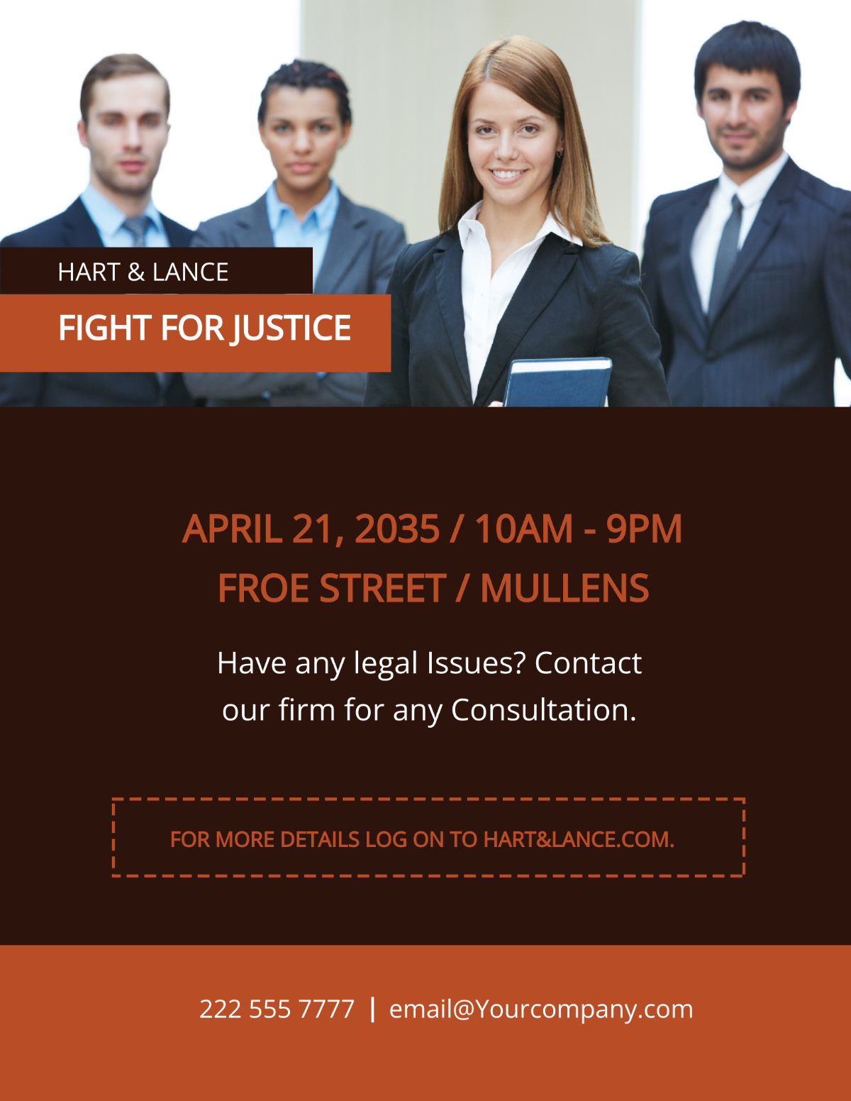 Simple Legal Services Flyer Template