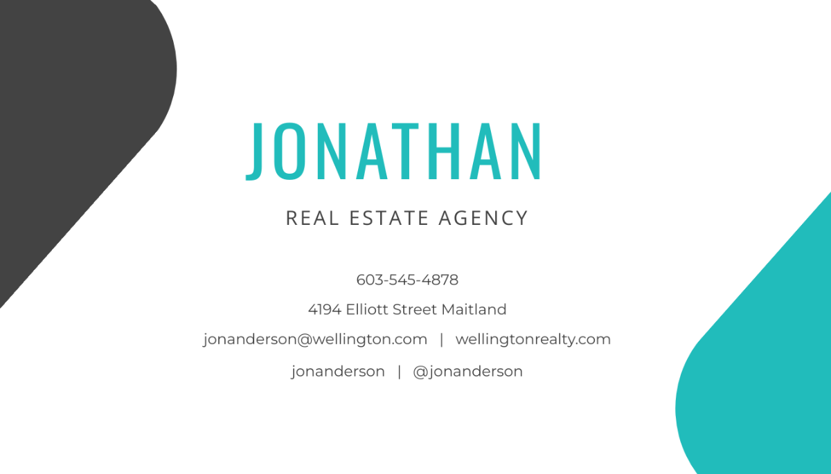 Agency Business Card Template