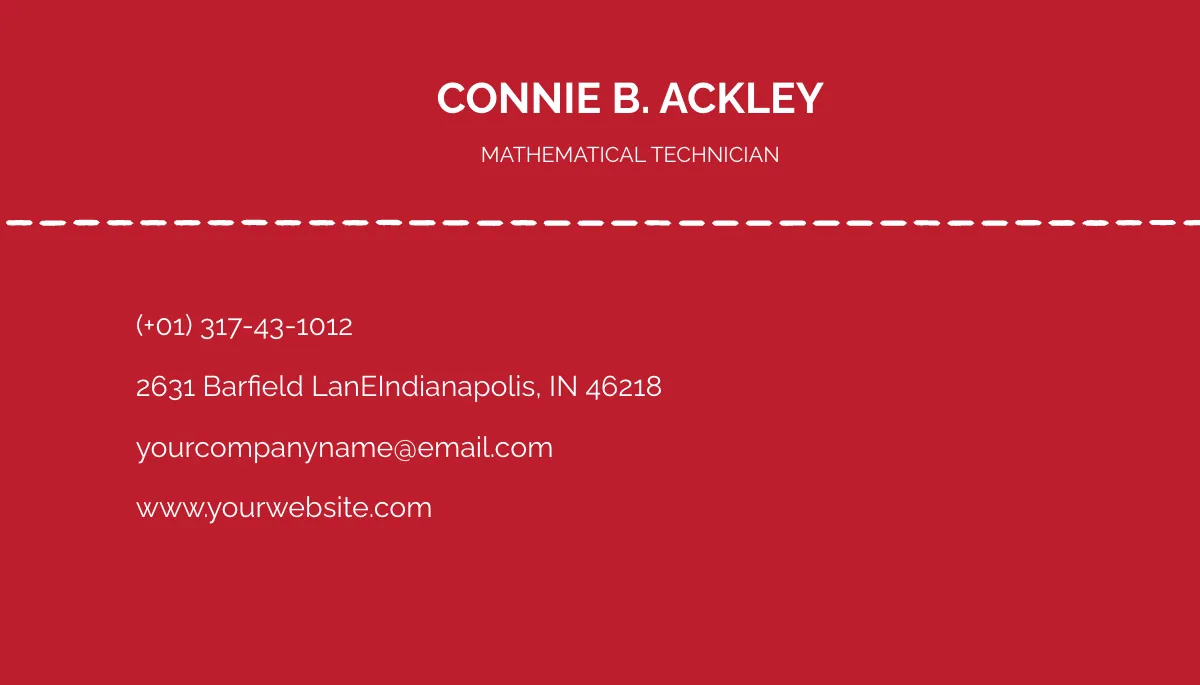 Free Contact Card Template to Edit Online